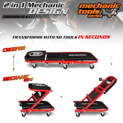 40 Inch Folding Creeper Rolling Seat