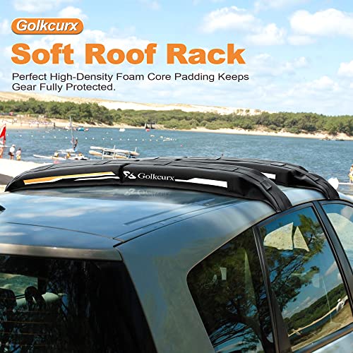 Universal Soft Roof Rack Pads for Kayak（Black）