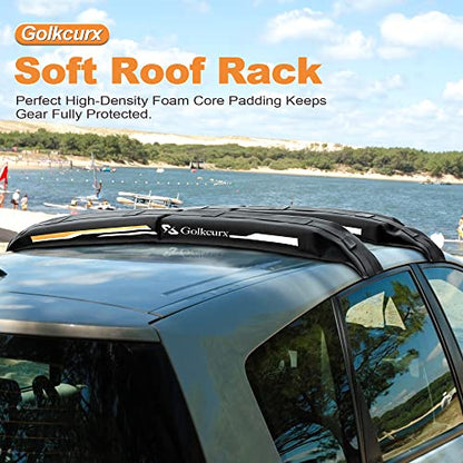 Universal Soft Roof Rack Pads for Kayak（Black）