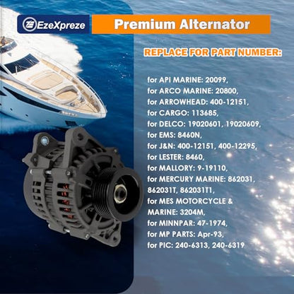 Ezexpreze 8460 New Alternator for Mercruiser Model 350 Mag MPI