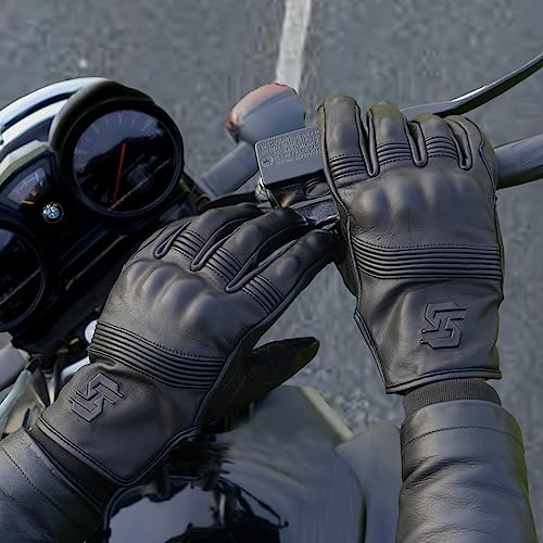 Leather Motorcycle Gloves for Men and Women