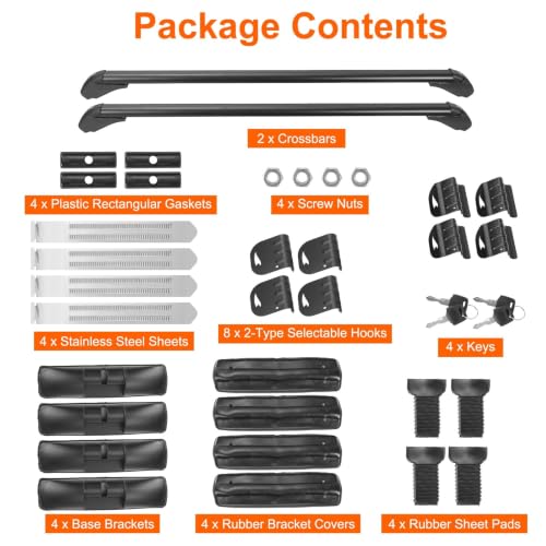 43inch Universal Car Roof Rack (2 Count)