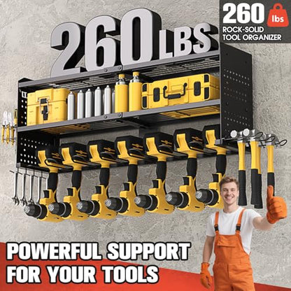 Large Power Tool Organizer Wall Mount