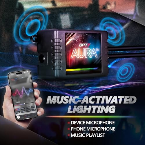 Aura Pro Double Glow Interior Sports Car Lights with App & Remote (4 Count)