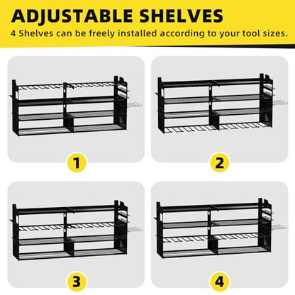 Power Tool Organizer Wall Mount with 8