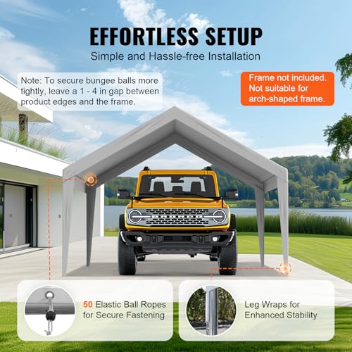 Carport Replacement Canopy Cover 13 x 20 ft
