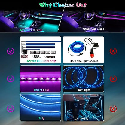Acrylic Interior Car Lights (22 Count)