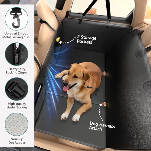 Back Seat Extender for Dogs Upgraded Anti