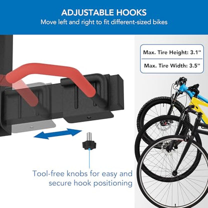 WheelsUp Bike Storage Rack with Shelf