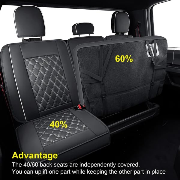 F150 Faux Leather Seat Covers Fit for 2015 (4 Count)