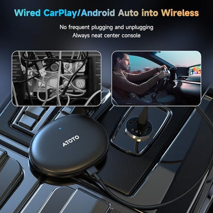 AD5 AI Box Wireless CarPlay Adapter & Android Auto