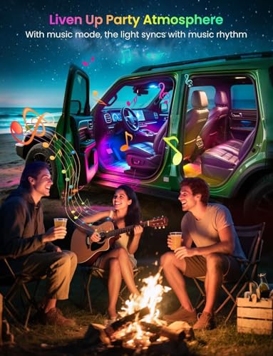RGB IC Car Interior Lights (4 Count)