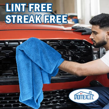 Professional Large Microfiber Car Drying Towels 2 Pack (2 Count)