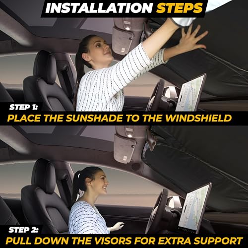 Tesla Windshield Sun Shade for Model