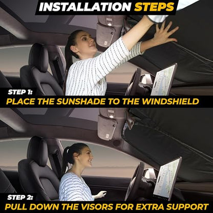 Tesla Windshield Sun Shade for Model