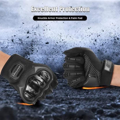 Motorcycle Gloves for Men and Women Touchscreen Guantes Para Motocicleta Hombre for Powersports BMX ATV MTB Motocross Scooter Dirt Bike Riding Gloves Motorcycle Mens Helmets Accessories