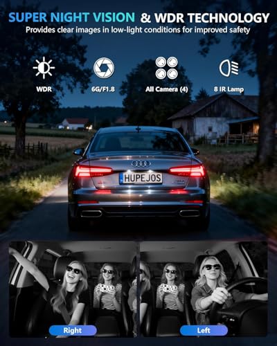 AI 4K Dash Cam Front and Rear