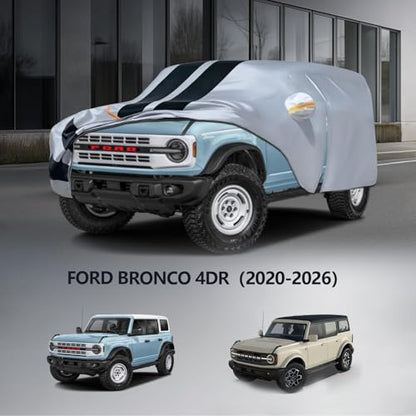 Multi Layer Car Cover Custom Fit for Ford Bronco 4dr