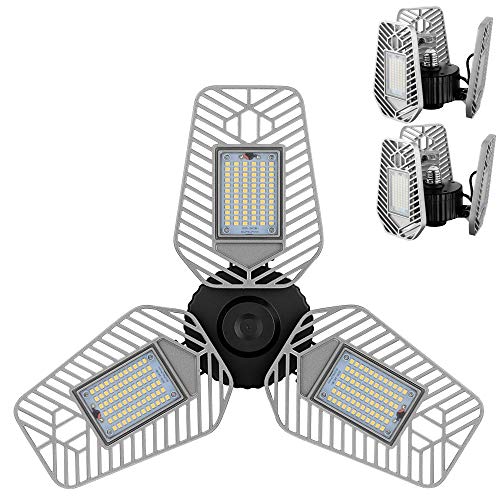 2 Pack Deformable LED Garage Ceiling Lights (2 Count)