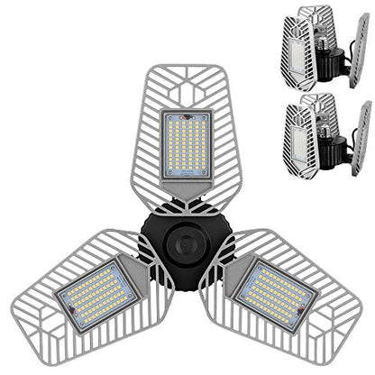 2 Pack Deformable LED Garage Ceiling Lights (2 Count)
