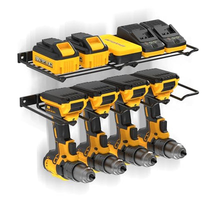 Wall Mounted Drill Rack & Tool Shelf