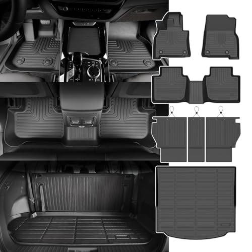for Mazda CX 5 Floor Mats 2026 All Weather Car Mats with Backrest Cover