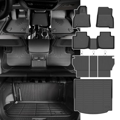 for Mazda CX 5 Floor Mats 2026 All Weather Car Mats with Backrest Cover