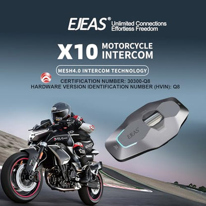 X10 Motorcycle Helmet Bluetooth Headset Speakers Headphone