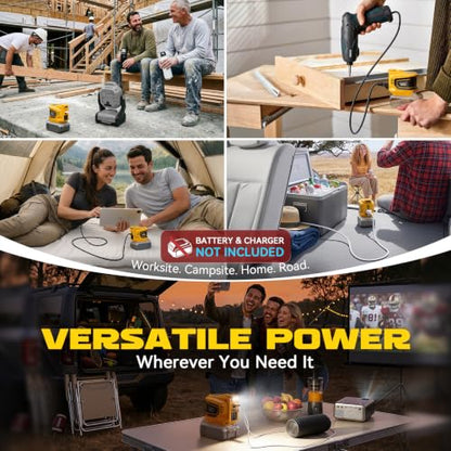 220W Portable Power Inverter Compatible with DeWALT 20V Battery