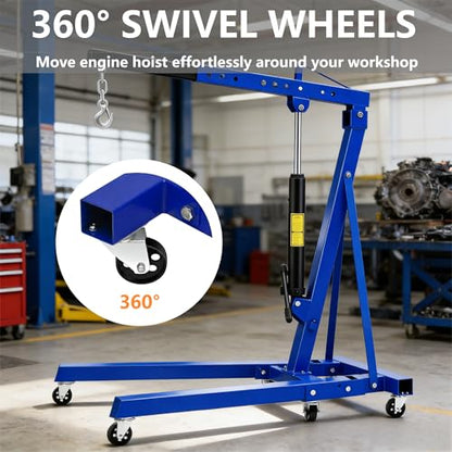 2 Ton Hydraulic Engine Hoist with Lever Stabilizer