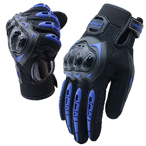 Motorcycle Gloves Touch Screen Full Finger Riding Gloves Knuckle Protection for Men and Women for Dirt Riding