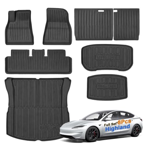 Tesla Model 3 Floor Mats 2025 2026 2024 All