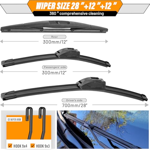 Windshield Wiper Blade Replacement for Nissan Versa Note 2014
