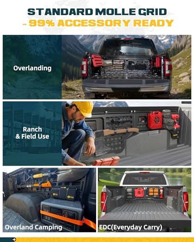 Side Bed MOLLE Panel Fit for 5.5 Feet Ford F150 2015