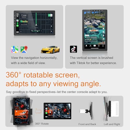 10.1 Inch Single Din 360° Rotatable Car Stereo