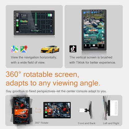 10.1 Inch Single Din 360° Rotatable Car Stereo