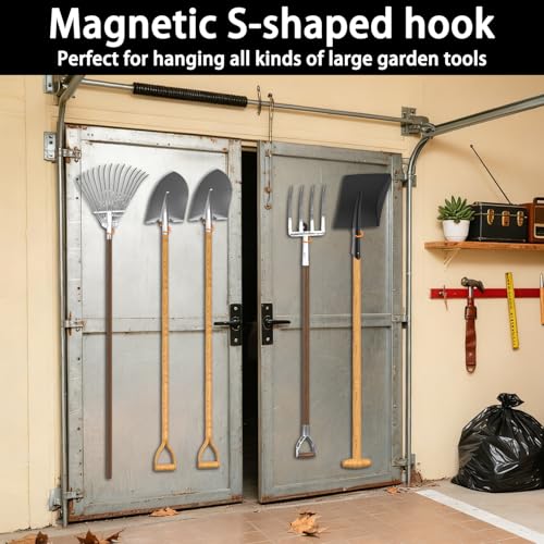 Magnetic Mop Broom Holder and Mop Organizer 4 Pack (5 Count)