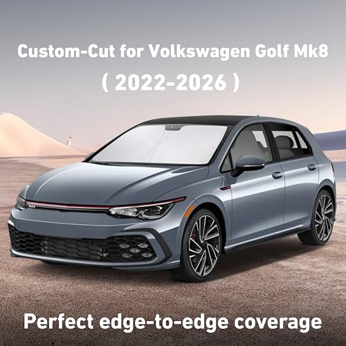 Windshield Sunshade Compatible for Volkswagen VW Golf Mk8 2022