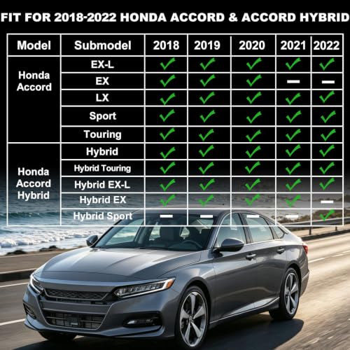 Floor Mats Cargo Liner for Honda Accord & Hybrid 2018