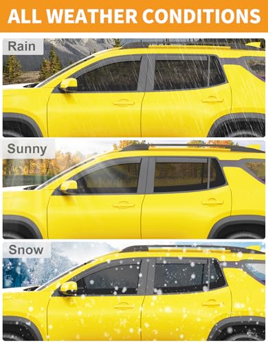 Window Visors Rain Guards for 2025 2026 Chevy Chevrolet Equinox (4 Count)