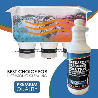 Ultrasonic Cleaning Solution Carburetor 32oz (32 Fl Oz)