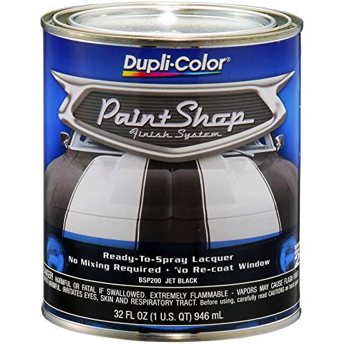 BSP200-2 PK 'Paint Shop' Jet Black Finish System Base Coat - 1 Quart, (Case of 2) (64 Fl Oz)