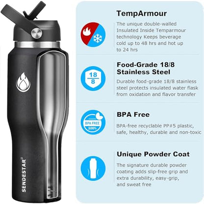 40oz Stainless Steel Water Bottle