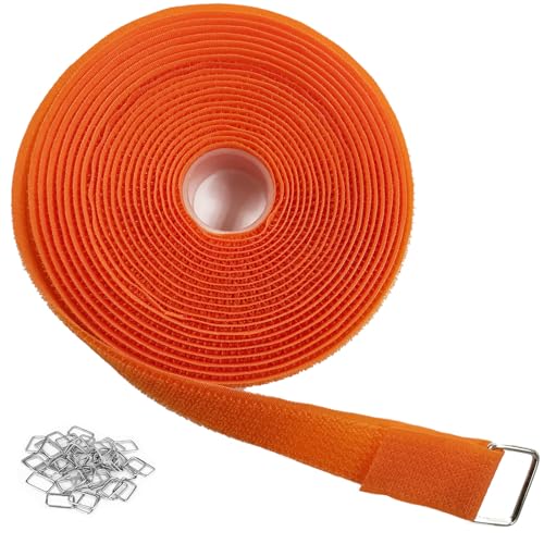 1"x16ft Hook and Loop Straps with 25 Metal Buckles