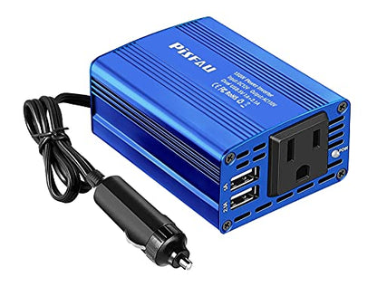 150W Car Power Inverter DC 12V to 110V AC Converter with 3.1A Dual USB Power inverters for Vehicles