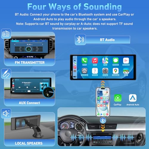 9.26 Inch Carplay Screen for Car with Backup Camera