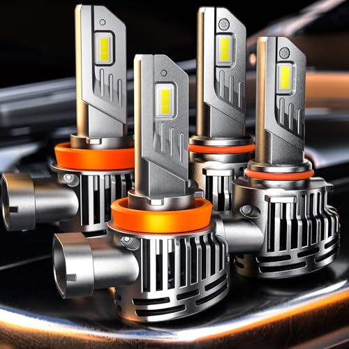 2025 Upgrade] H 11 90 05 Led Bulbs (4 Count)