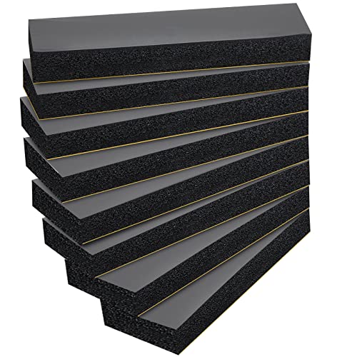 8 Pack Garage Wall Protector for Car Doors Garage Bumpers for Parking Car Self Adhesive Wall Guard Anti Collision EVA Foam Pole Padding for Warehouse Parking (8 Count)