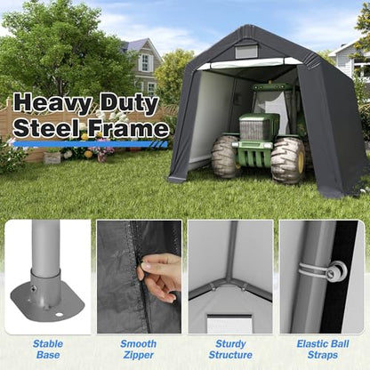8' x 14' Outdoor Storage Shelter Shed