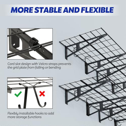 2 x 6 ft Garage Wall Shelving (2 Count)